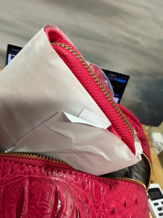 Pink Textured Backpack and Wallet Set - Picture 3 of 6